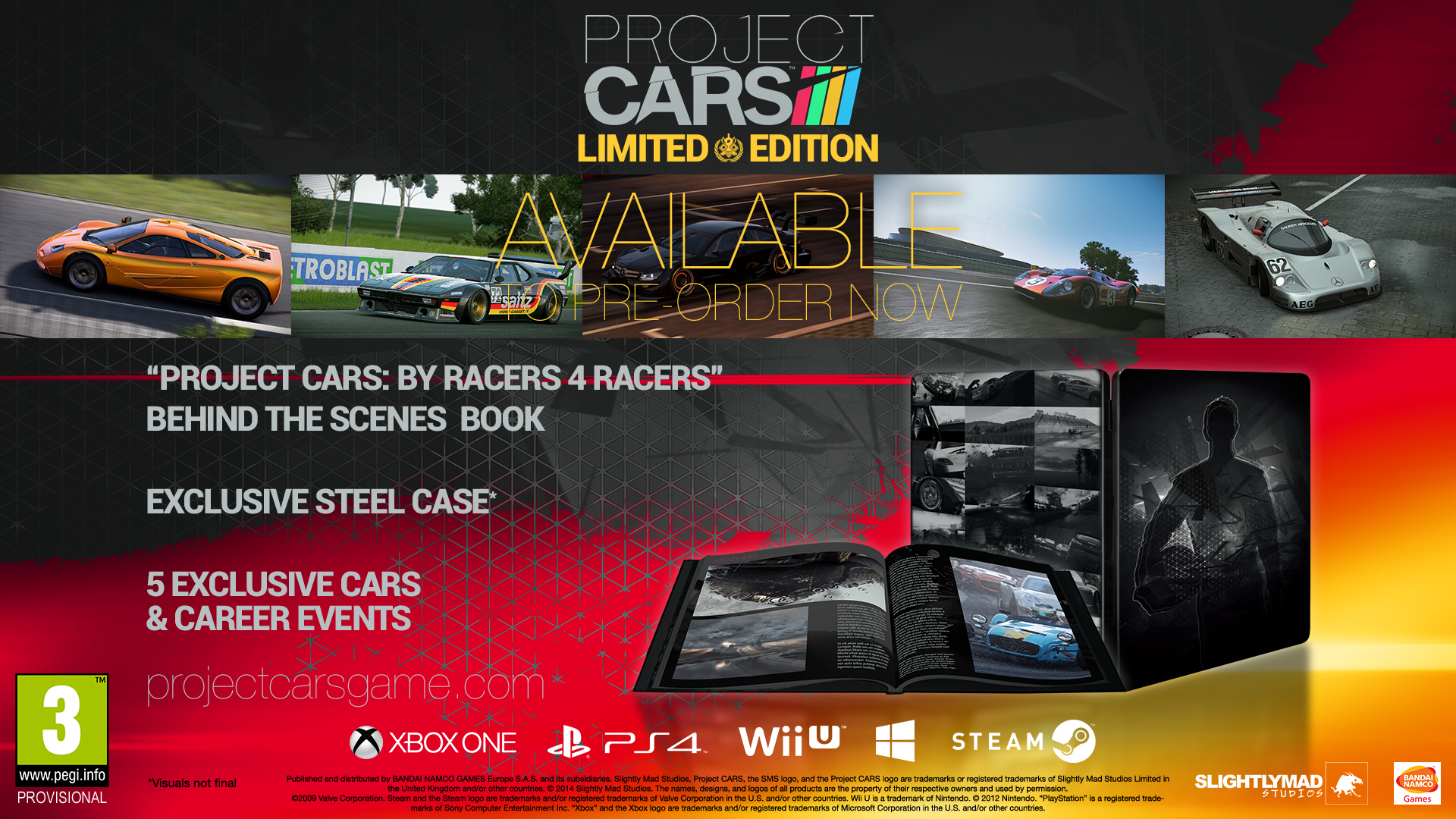 Pre-Order and Limited Edition details for Project CARS announced