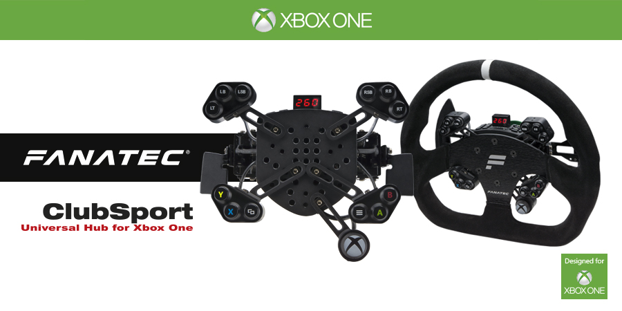 Fanatec announces Clubsport Universal Hub for Xbox One, new wheel Fanatec announces Clubsport Universal Hub for Xbox One, new wheel