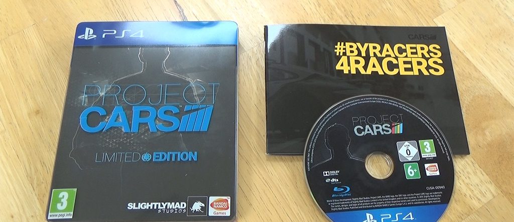 Unboxing the Project CARS PS4 Limited Edition Steelbook - Team VVV