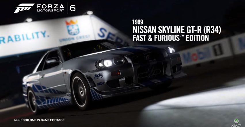 Forza Motorsport 6's Fast & Furious Car Pack Out Now