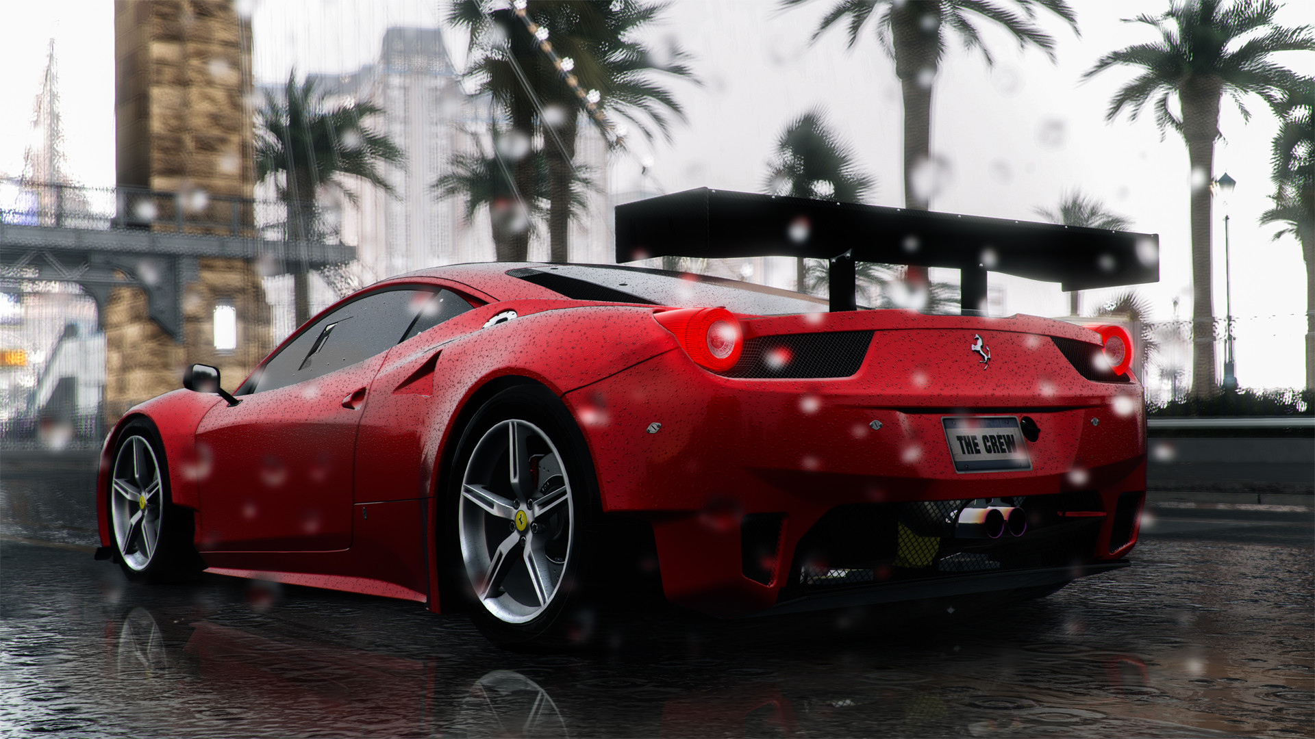 The Crew Wild Run Ferrari 458 Speciale in the wet