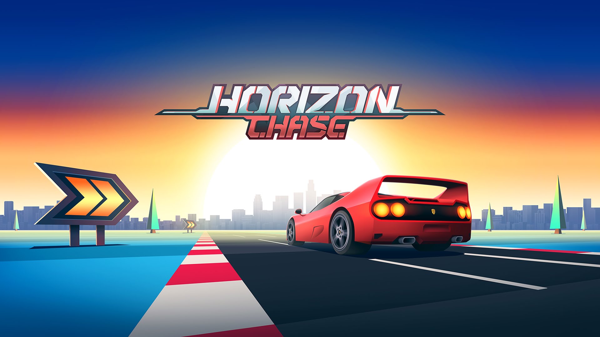 Horizon Chase retro artwork