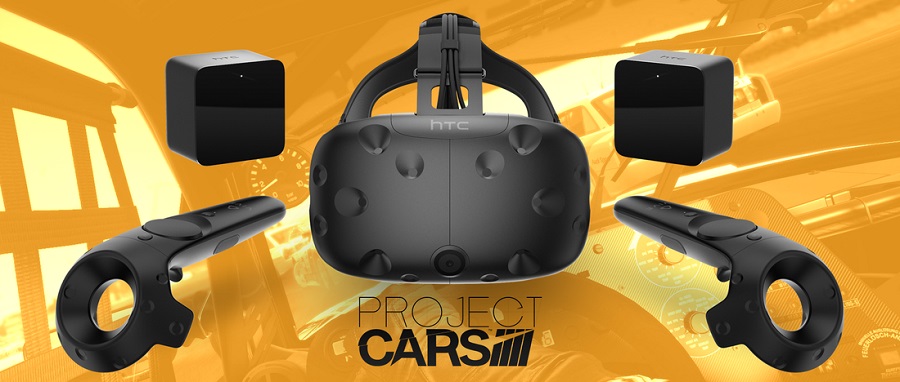 Project CARS HTC Vive Virtual Reality Headset Support