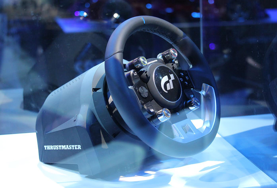 Thrustmaster Gran Turismo Sport PS4 wheel on display at London event