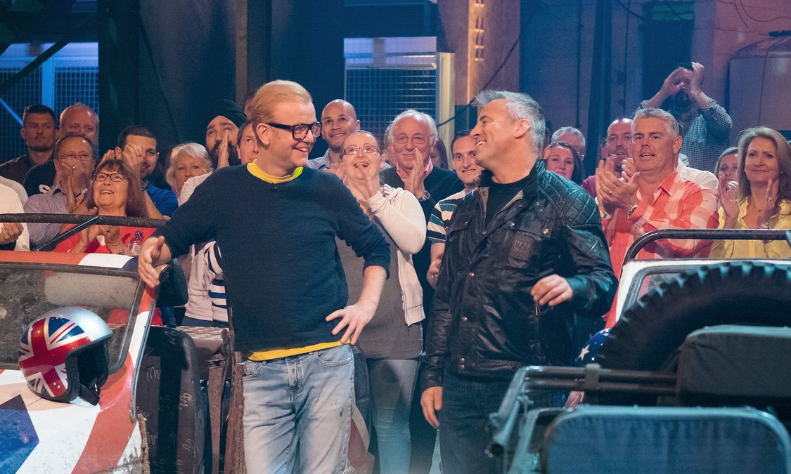 Top Gear studio with Chris Evans and Matt LeBlanc