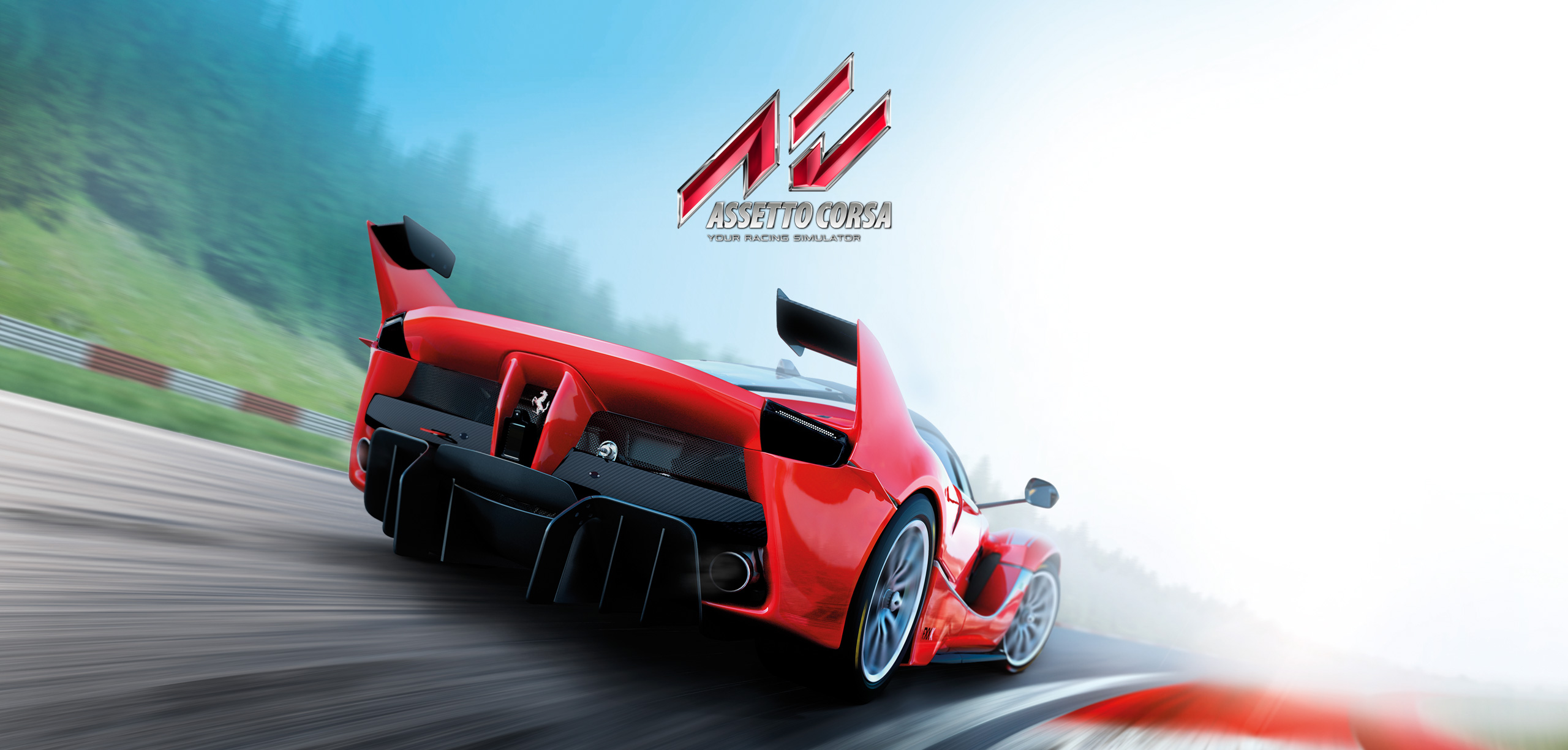 Assetto Corsa artwork with Ferrari FXXK