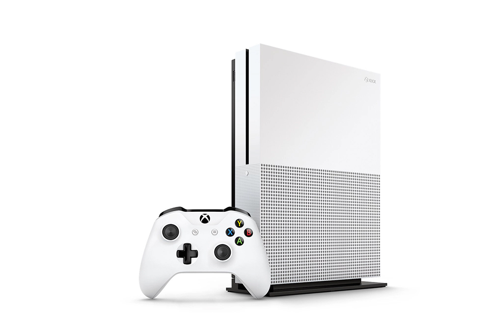 Xbox One S console and controller