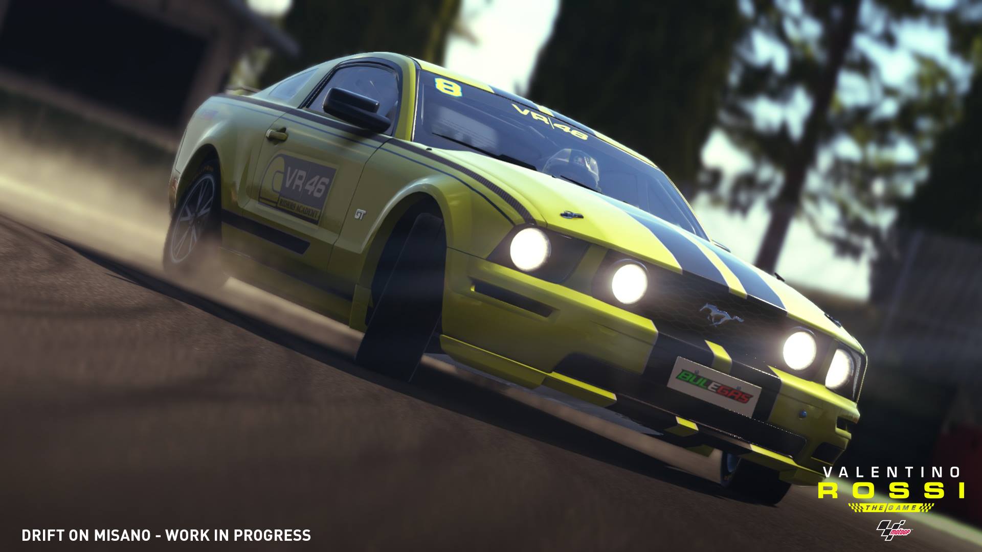 Valentino Rossi The Game Ford Mustang drifting