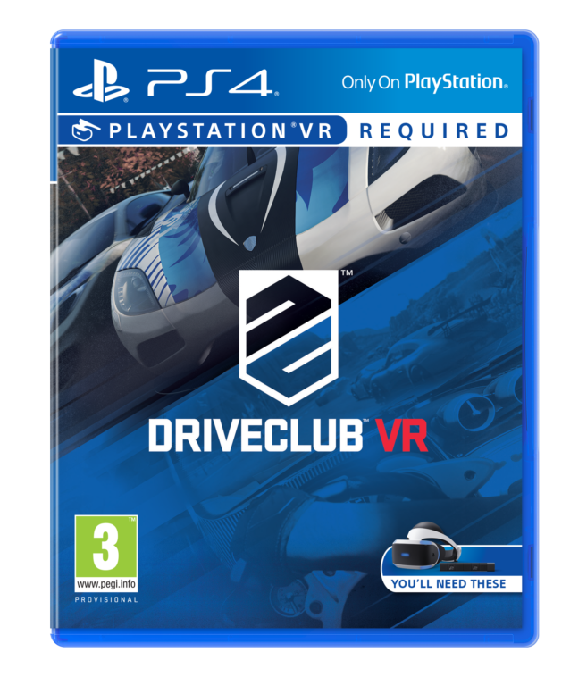 DriveClub VR PS4 box art