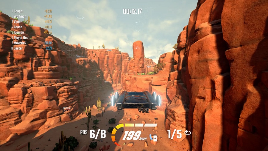 Thick Air drone racing sim PC canyon screenshot gameplay