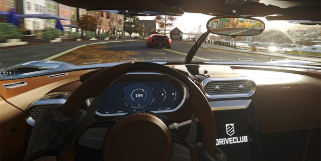 driveclub vr virtual reality psvr playstation vr headset cockpit view