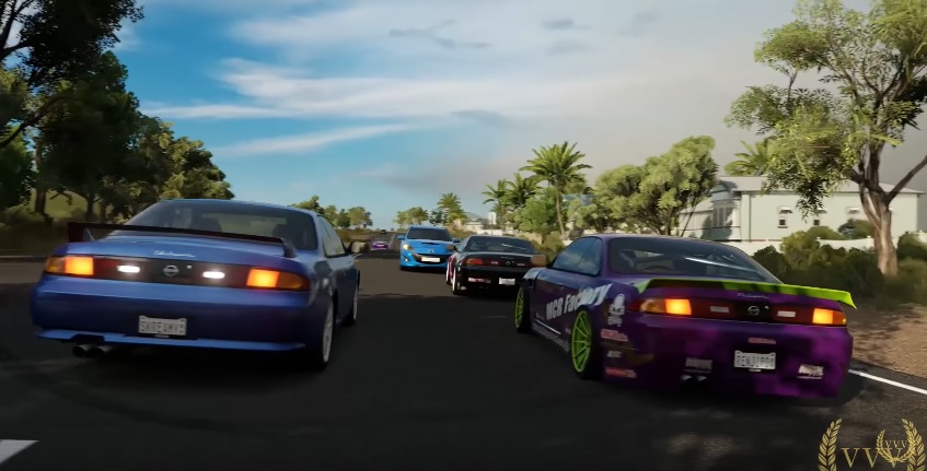 Forza Horizon 3 Drifting With Friends In The Silvia S14 Team Vvv