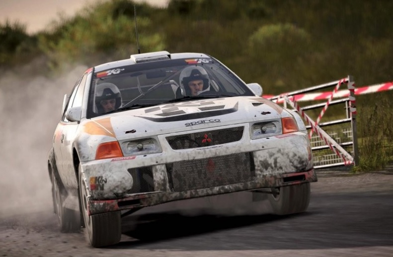 DiRT 4 Mitsubishi Lancer Evolution rally car