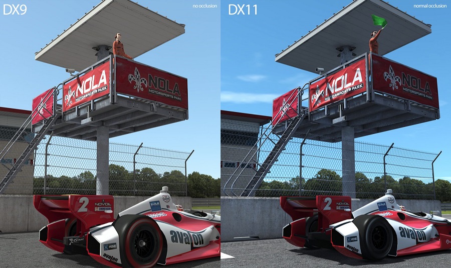 rFactor 2 DirectX 9 vs Direct X11 comparison DX11 DX9