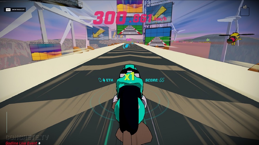 hyperun indie racing game procedurally generated track endless