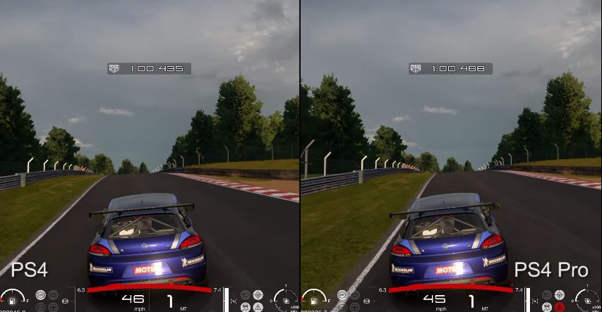 Digital Foundry compares GT PS4 PS4 Pro at 1080p Team VVV