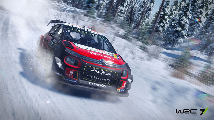 wrc 7 citroen c4 sweden snow