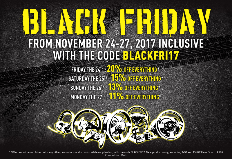 Thrustmaster Black Friday offers 2017