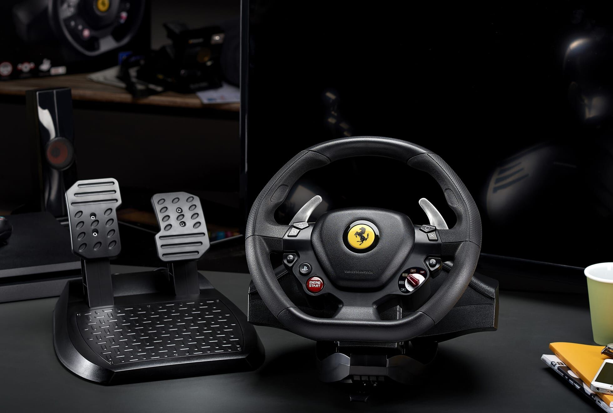 T80 Ferrari 488 Gtb Edition Ps4 Pc Racing Wheel And Pedals