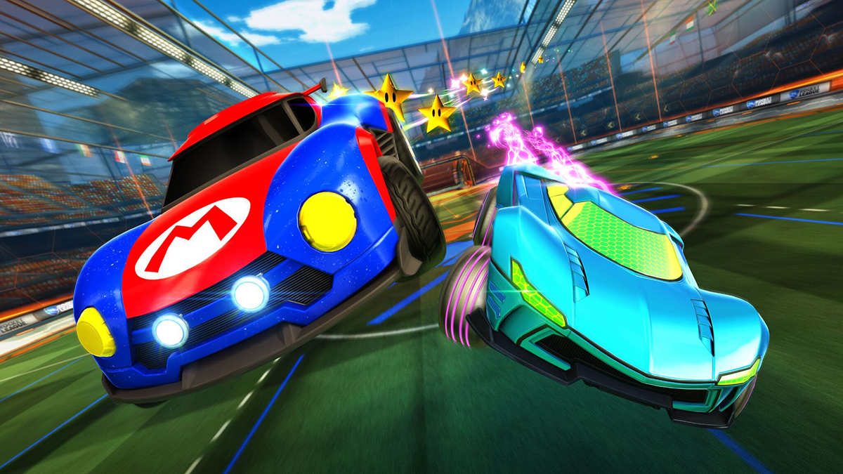 Rocket League Nintendo Switch screenshot Mario car