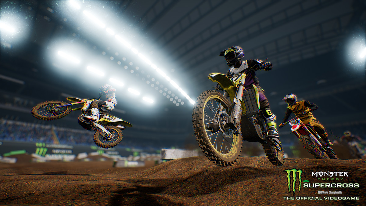 You can create your own tracks in Milestone's new Supercross game