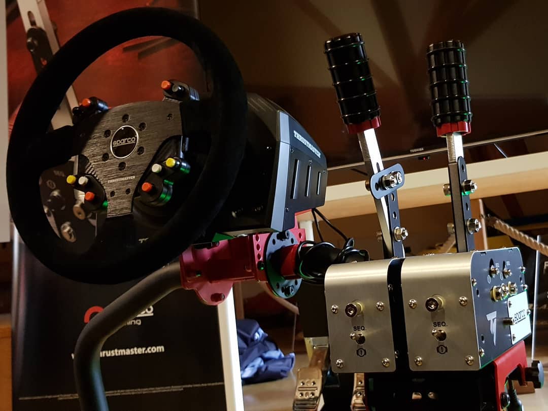 Thrustmaster TSS Handbrake Sparco Mod revealed with two different ...