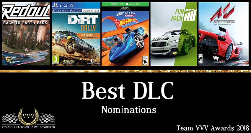 Team VVV Racing Game Awards 2018 Best DLC nominations